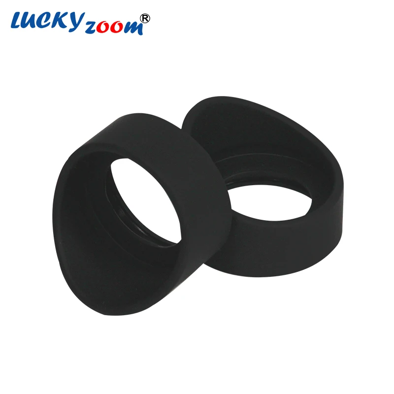 2PcsRubberMicroscopeEyecupsBlackOcularCoverGuardsforBinocular