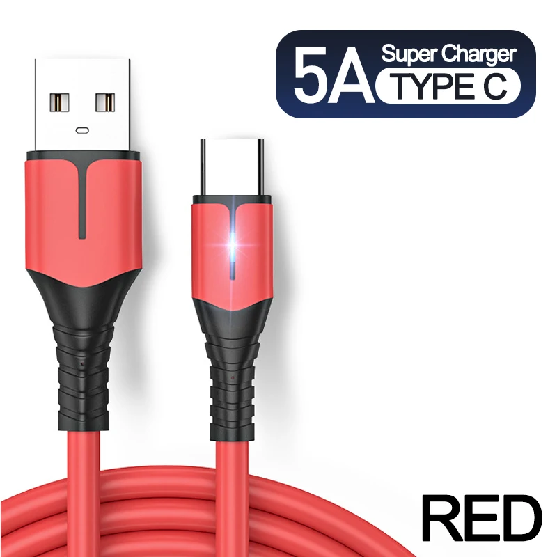 5A Mobile Phone fast Charging cable wire for xiaomi huawei USB Type C cable Micro USB Charger cable For samsung USB C data cord android phone charger