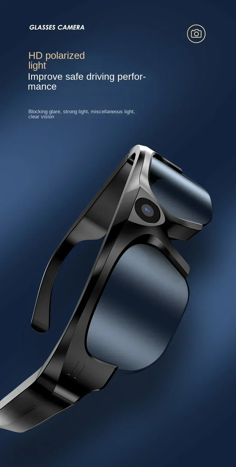 4K HD Sport Bluetooth Glasses Camera Hands-free Recording Perfect Mini DV DVR Ca