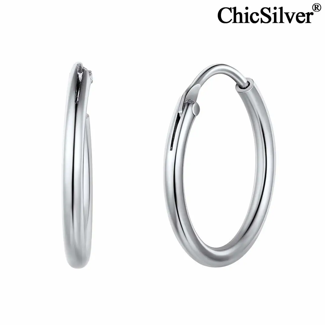 Stainless Steel Round Circle Creole Hoop Earrings For Women Gold Silver  Color Party Jewelry Gifts Hoops Brincos 2022 _ - AliExpress Mobile