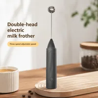 Mousseur à lait électrique rechargeable sans fil, mini fouet à café, batteur à œufs, mélangeur portatif 2