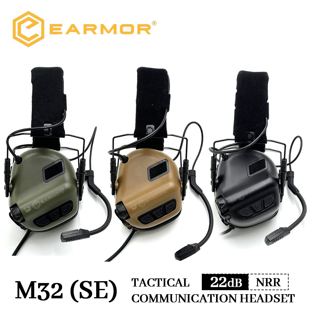 Shooting Earmuffs Original EARMOR Tactical Electronic M32 Outdoor Sport Anti-noise Headset Sound Amplification for Hunting