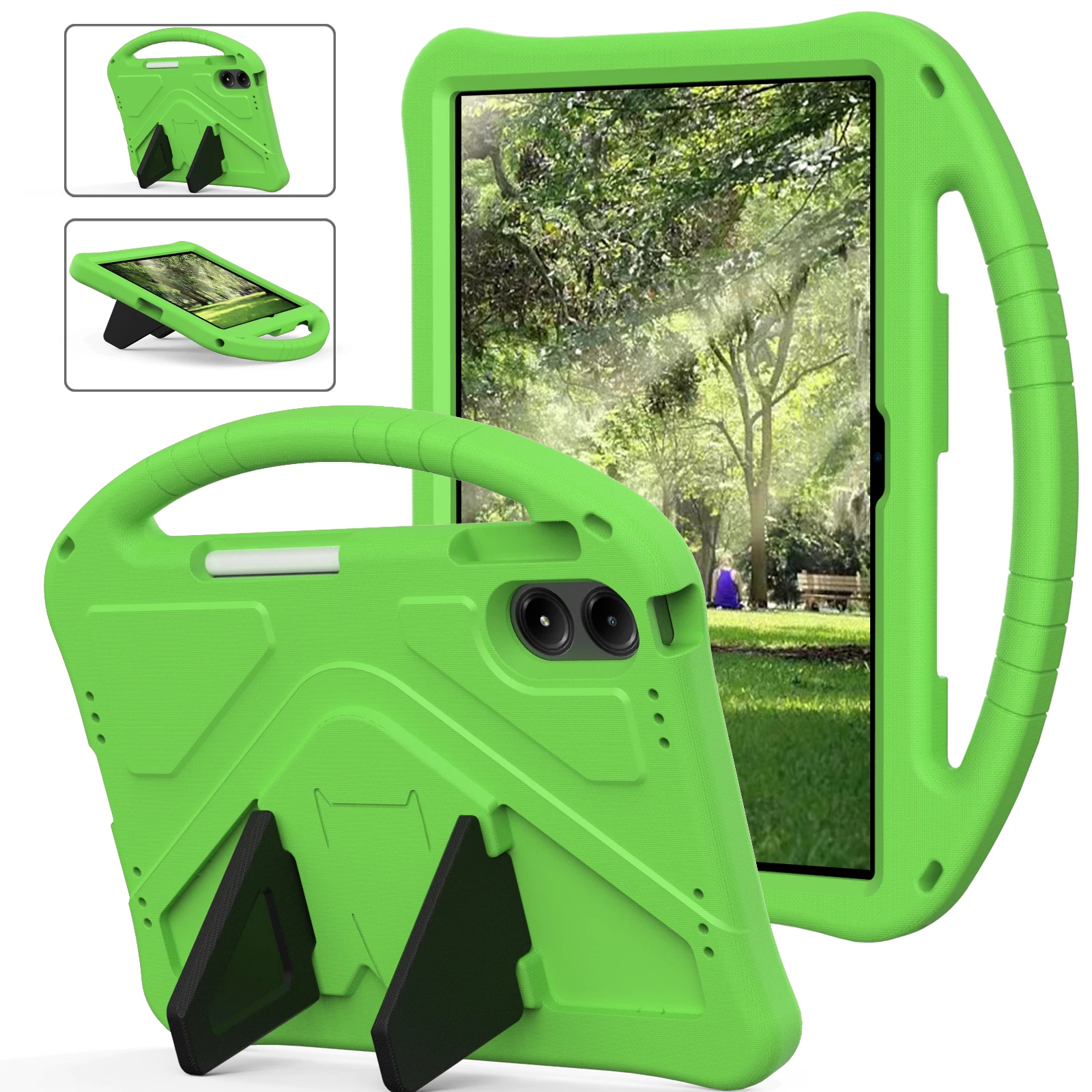 Kids Shockproof EVA Case with Foldable Kickstand and Hand Holder