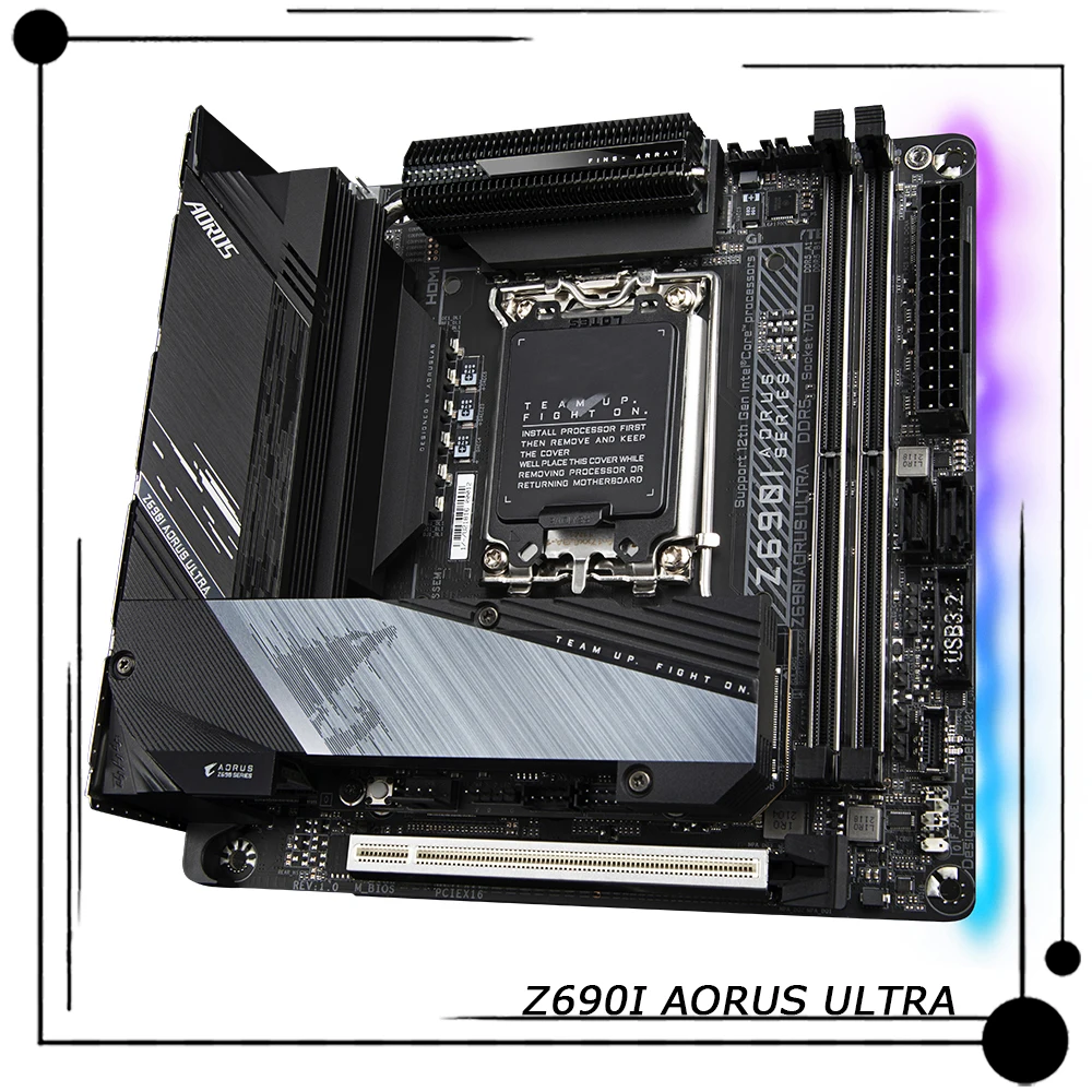 Per Gigabyte Lga1700 Z690 2 * Ddr5 64Gb Mini-Itx Scheda Madre Desktop Z690I Aorus Ultra