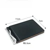 Leather Men Money Clips Metal Solid Wallets Credit Dollar Purses Money Holder Portafoglio Wallet for Male Minimalist Card Holder 6