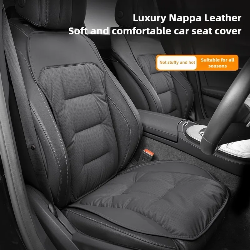 Comfort Nappa Leather Car Seat Covers Full Set Universal Car Seat