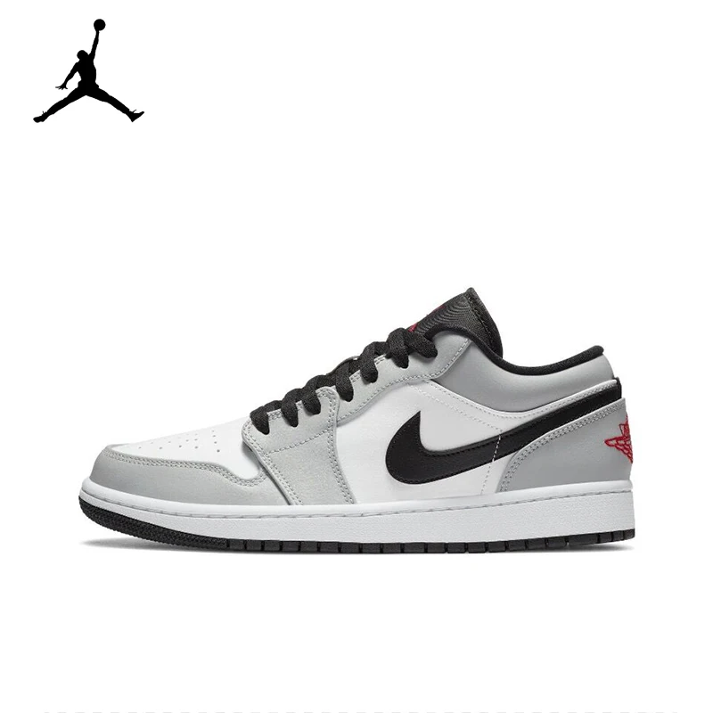 Originale Jordan Air Jordan 1 "Grigio Fumo Chiaro" Small Dior Trend Retro Antiscivolo Low Top Retro Scarpe Da Basket Sneakers Da Uomo