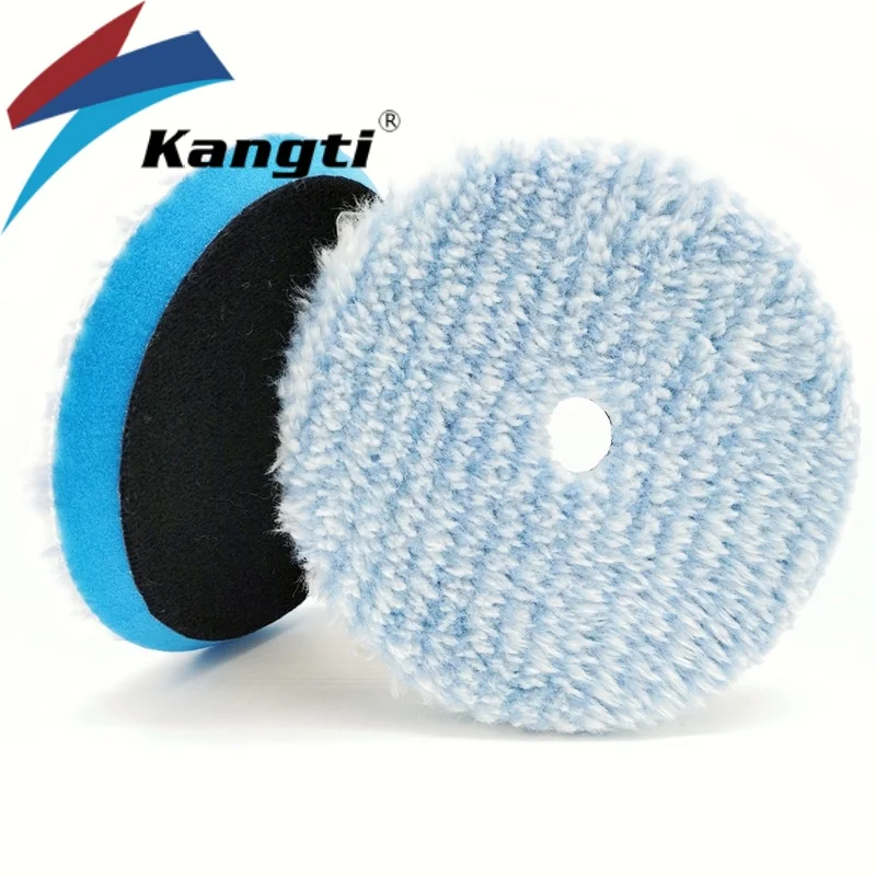 Kangti 5"/6" Microfiber Polishing Pad For Cars Body Polish Micro Fiber Polishing Wheels For Car Polisher ing Waxing