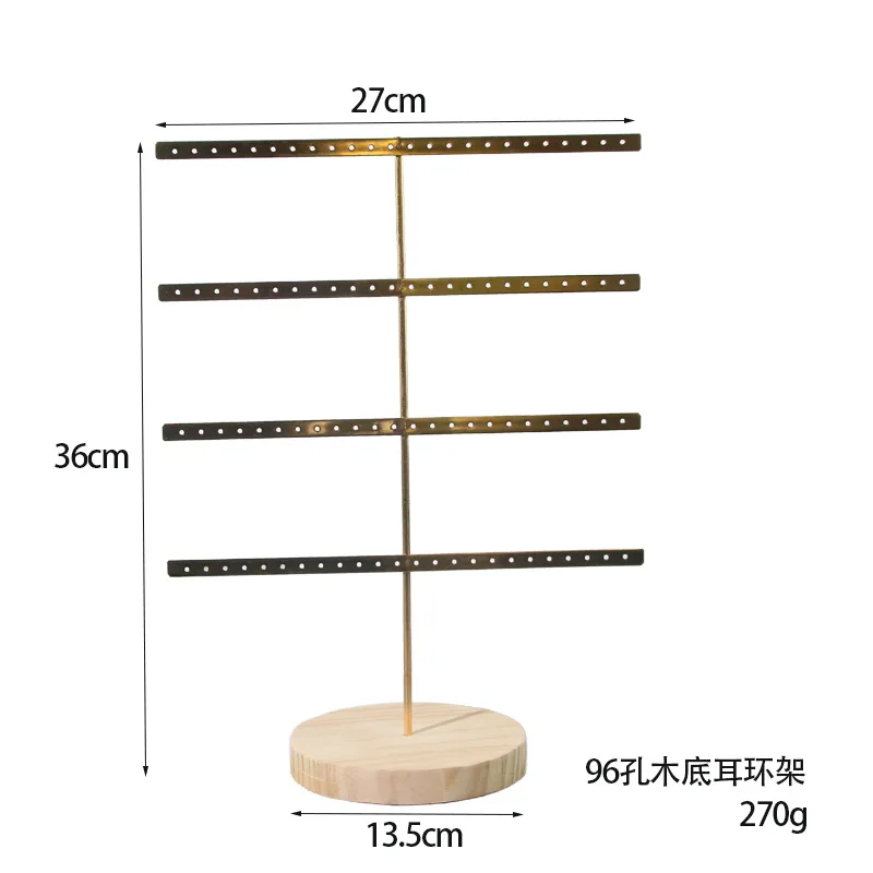 Hanging Jewelry Display Rack Tree Organizer Metal Rack for Holding Women Jewelries Earrings Rings Necklaces Ear Stud Pendant