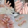 5PC * 3D Nail mold Transparent Silicone Carving Mold DIY UV gel Nail Silicone Mold Nail Enhancement Decoration Tool (4 * 2cm) 5