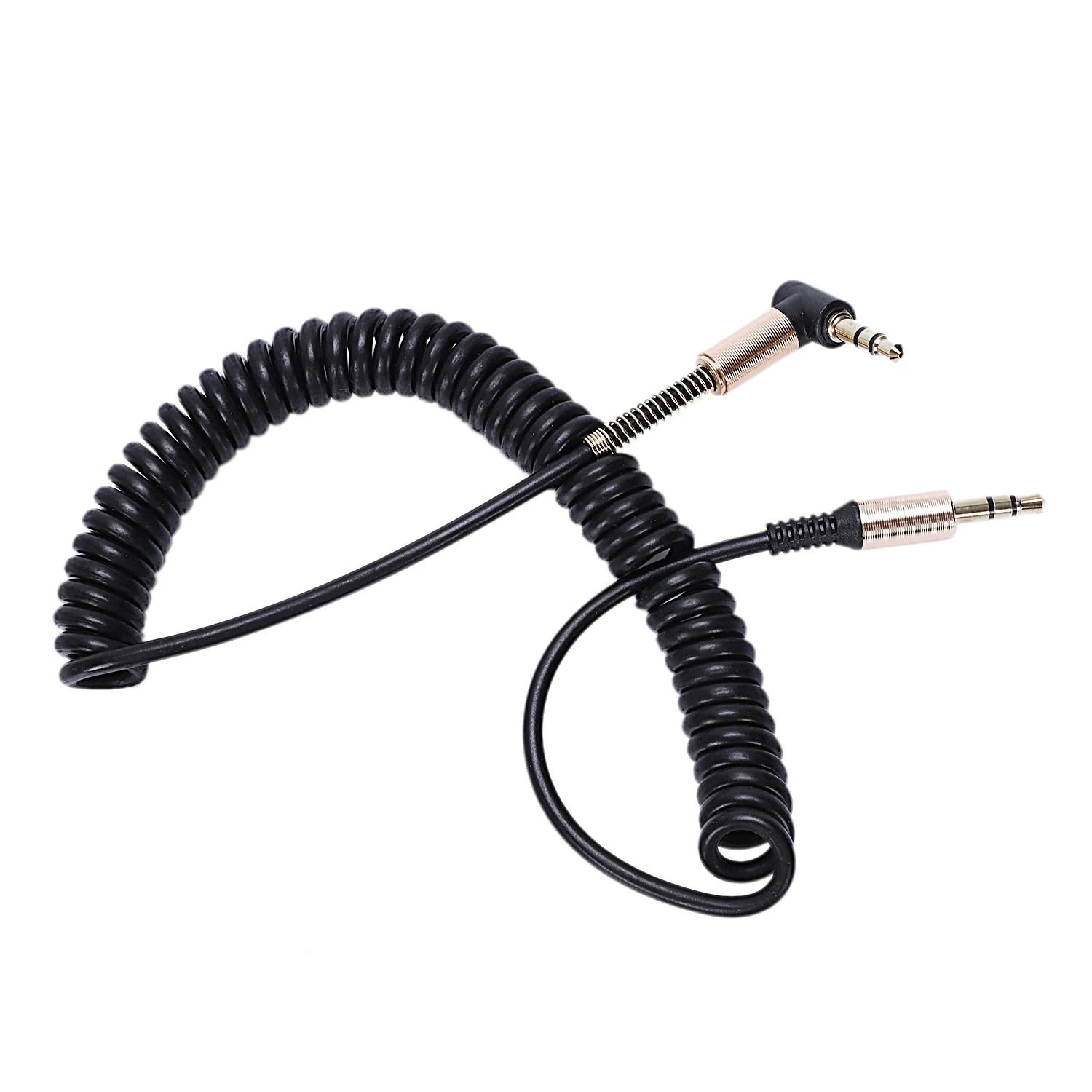 

3.5mm Audio Aux Cable Jack 3.5 Jack Gold plated 90 degree Angle Audio Cable 3.5mm Male to Male for Car for iphone Black