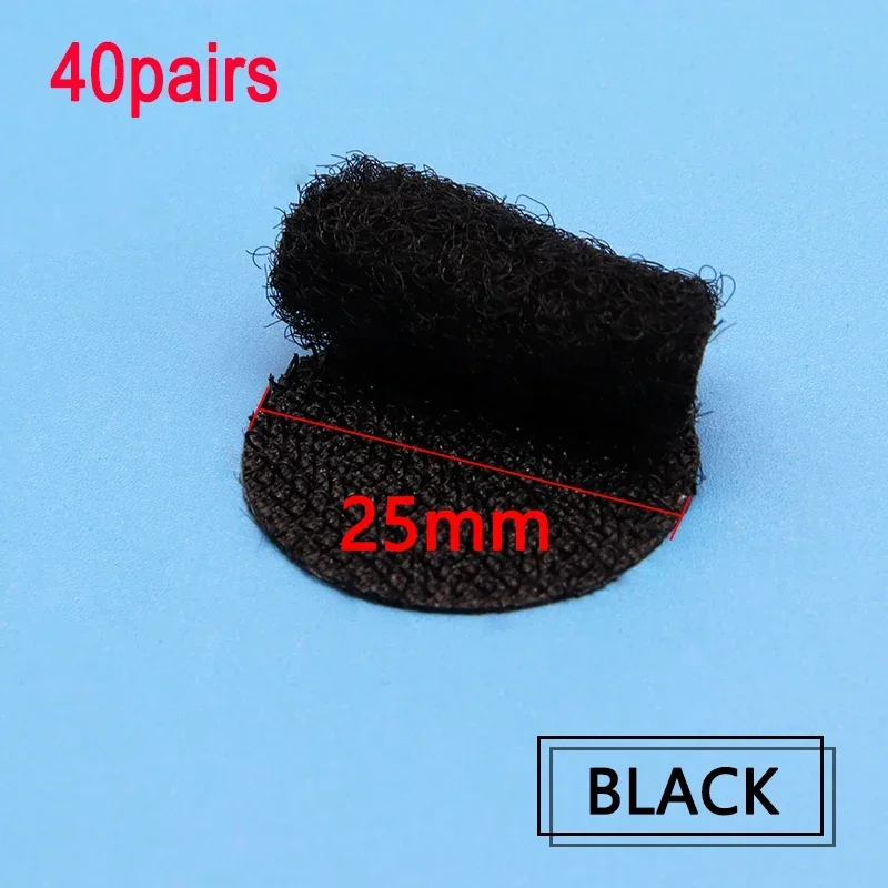 25mm black 40pairs