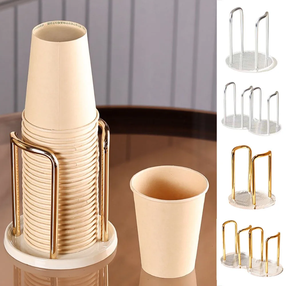 Light Luxury Disposable Cup Storage Holder Storage Rack Paper Cup Shelf Water Cups Dispenser Rack Installed Home Supplies cup storage holder,paper cup dispenser