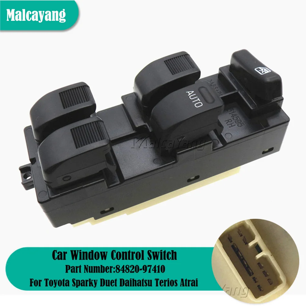 

Автомобиль для Toyota Sparky Duet Daihatsu Terios Atrai 84820-97410 84820-B5030 передний правый Электрический переключатель управления окном