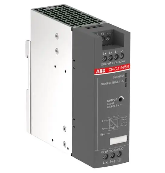 

Оригинальный блок питания ABB с переключателем, Φ 24/5.0 100-240VAC, 90-300VDC
