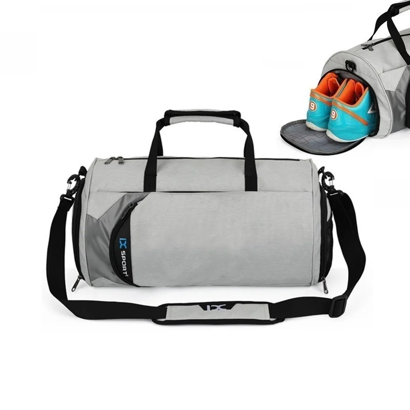 Men Gym Bags For Training Fitness Travel Sport Handbag With Shoes Pouch