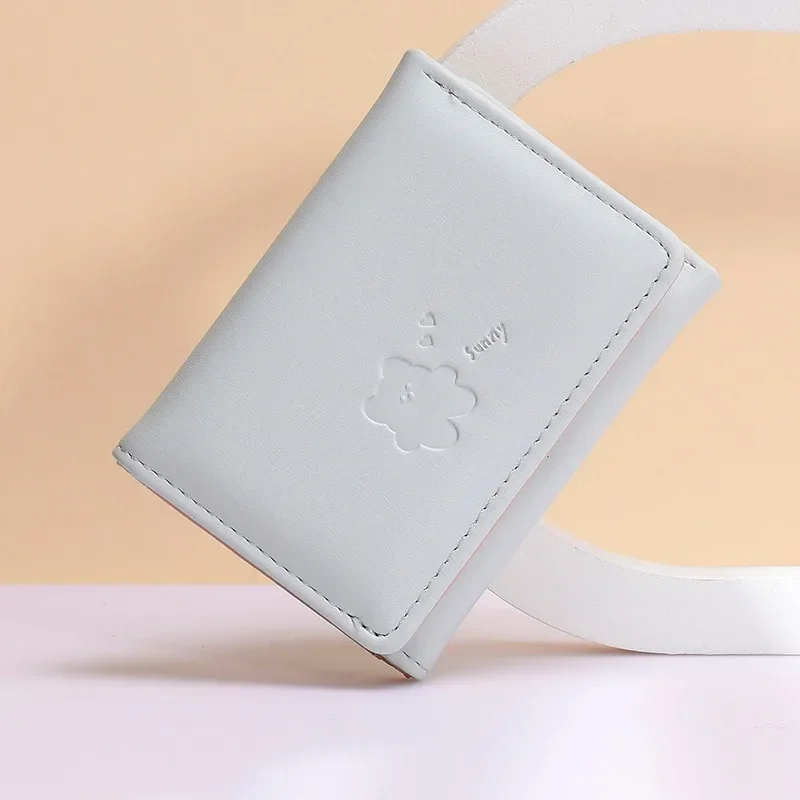 

Korean Version of Cute Women's Wallet Folding Multi-card Short Student Wallet Ins Fashion Niche Design Youth Wallet