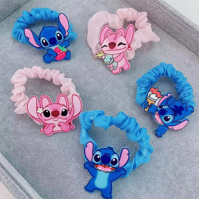 Disney Stitch Women Headband Stuffed Doll Girls Cute Hair Bands Soft  Hairband Headwear Rubbers Elastic Hair