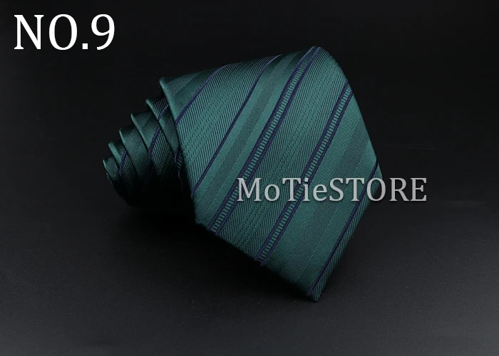 Männer Jacquard Klassische Gestreifte Krawatte 8cm Polyester Männlichen Krawatte Für Business Hochzeit Party Anzug Hemd Täglichen Tragen Zubehör geschenk – Detail 7