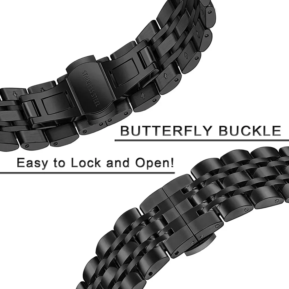 Premium 22mm Stainless Steel Watch Strap