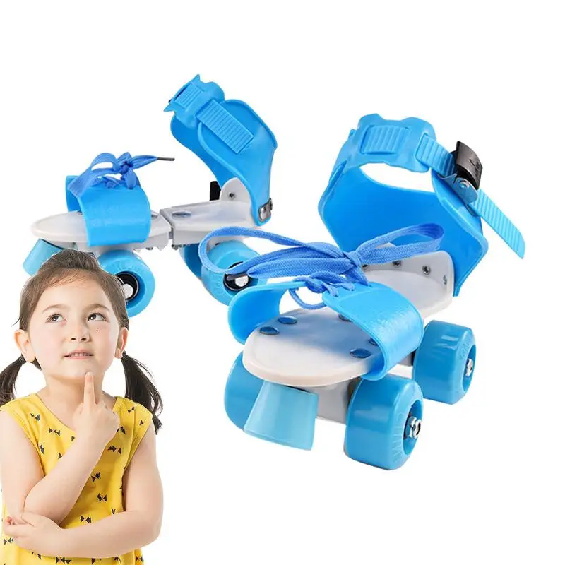 Kids Roller Skates Unisex Roller Skates Double Row Four Wheels Indoor Outdoor Girls Retro Exercise And Body Training