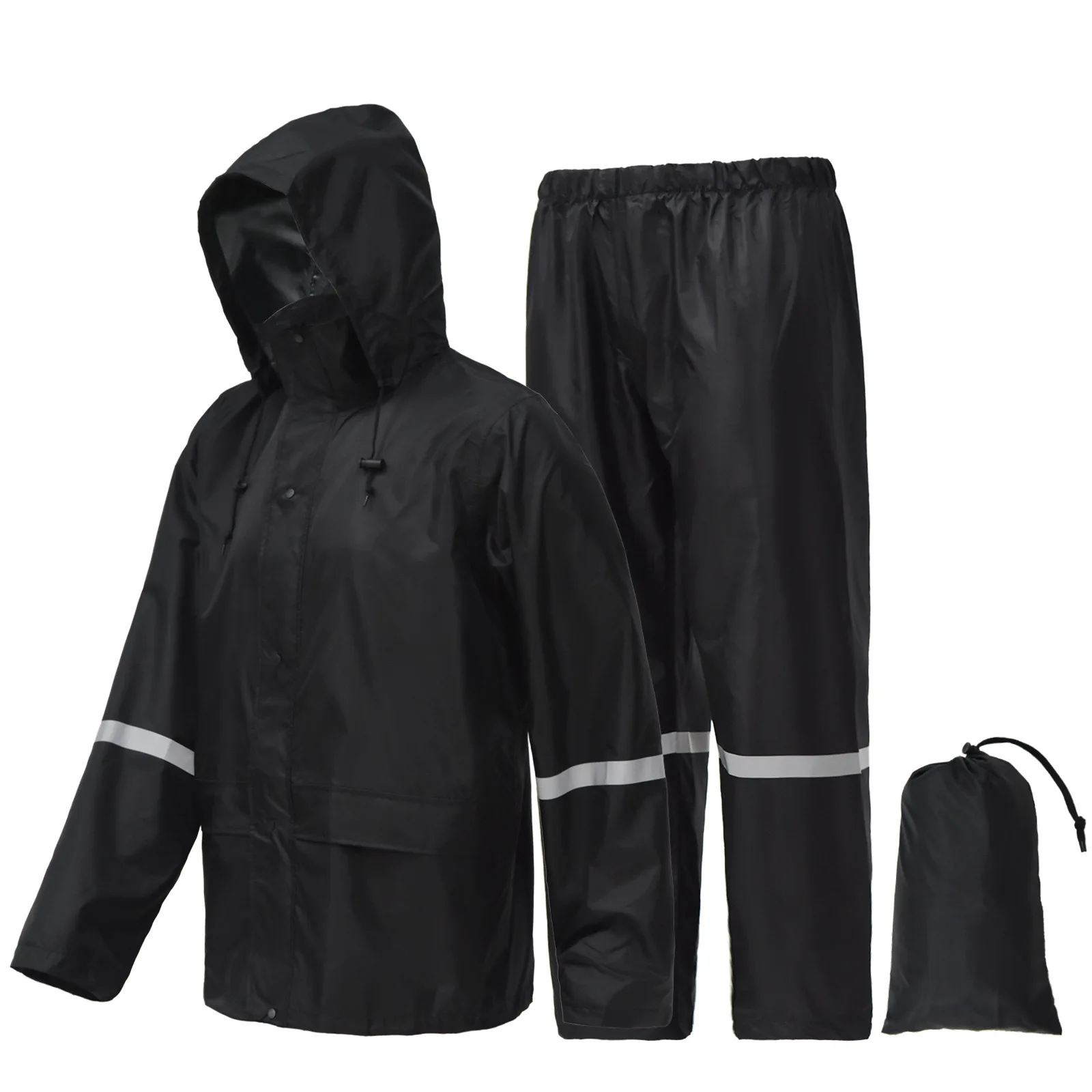 Waterproof Camouflage Folding Raincoat Set Portable Travel Rain Suit Hunting Poncho for Fishing Motorcycle Storm Jacket raincoat poncho