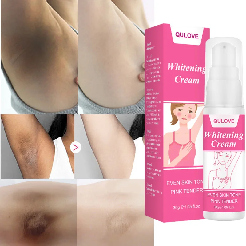 Intimate Area Whitening Cream Pink Body Serum Lighten Melanin Underarms Hips Inner Thighs Brightening Repair Private Part Care