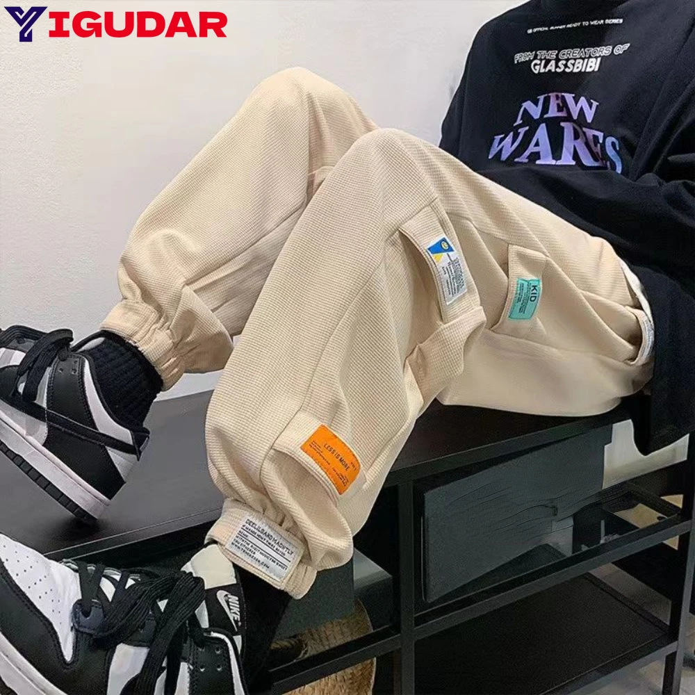 Classic Streetwear Casual Pants Men Harem Jogging Pants Male Slim Fit Spring Cargo Pants y2k streetwear Trouser Male ropa hombre
