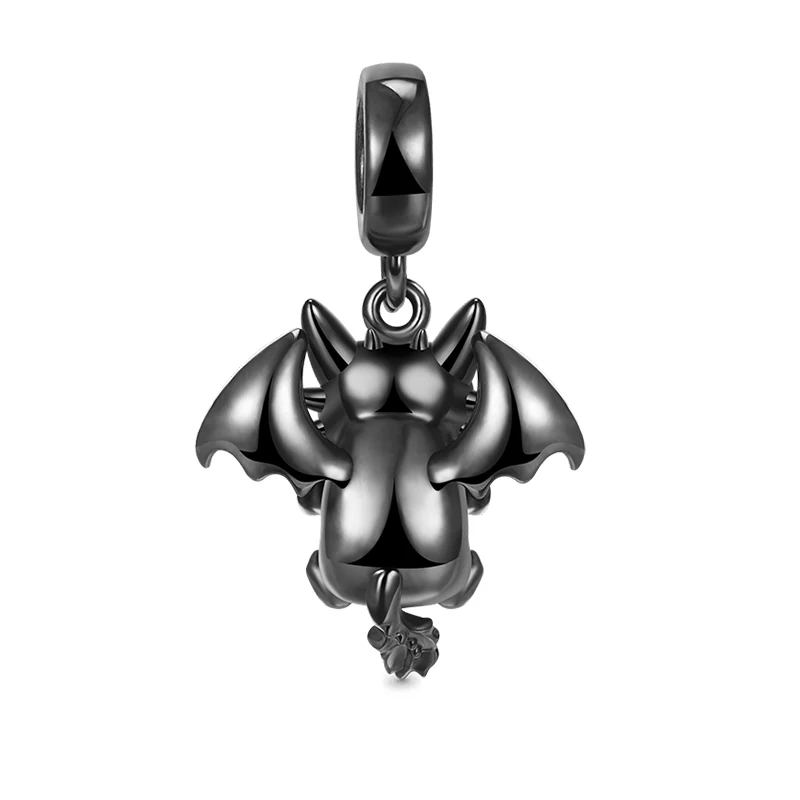 Colgante de Dragón Volador de plata de ley 925, colgante compatible con pulseras Pandora originales, joyería Berloque