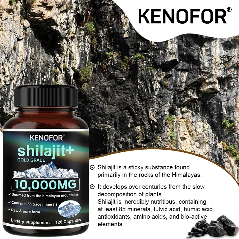 Himalayan Pure Shilajit Capsules with Fulvic Acid