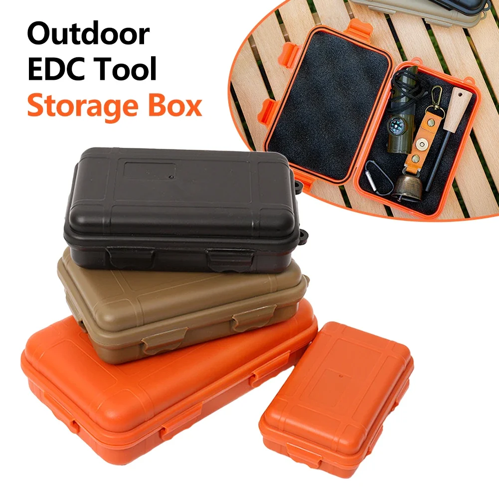 Outdoor EDC Tool Box Outdoor Camping Multi-function Survival Kit Shockproof Waterproof Case Sealed Box Survival Storage Boxes