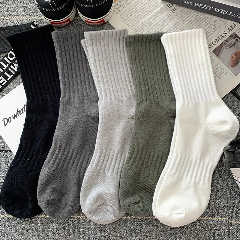 New-5-Pairs-Cool-Men-Black-White-Warm-Socks-Set-Autumn-Winter-Male ...