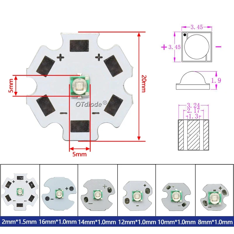 100PCS LED 1W 3W XPE 고전력 칩 비즈 XPE 3535 램프 교체 차가운 따뜻한 흰색 녹색 딥 레드 660nm 로얄 블루 전체 스펙트럼
