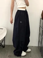 Women Cargo Pants Summer High Waist American Quick Dry Pants Y2K Baggy Hip Hop Casual Wide Leg Trousers Female Streetwear 2025 - Image 2