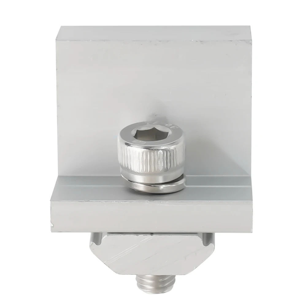 

Solar End Clamp Bracket Clamp Mounting Bracket Solar Panel Z Style Aluminum End Panel Solar Support Adjustable