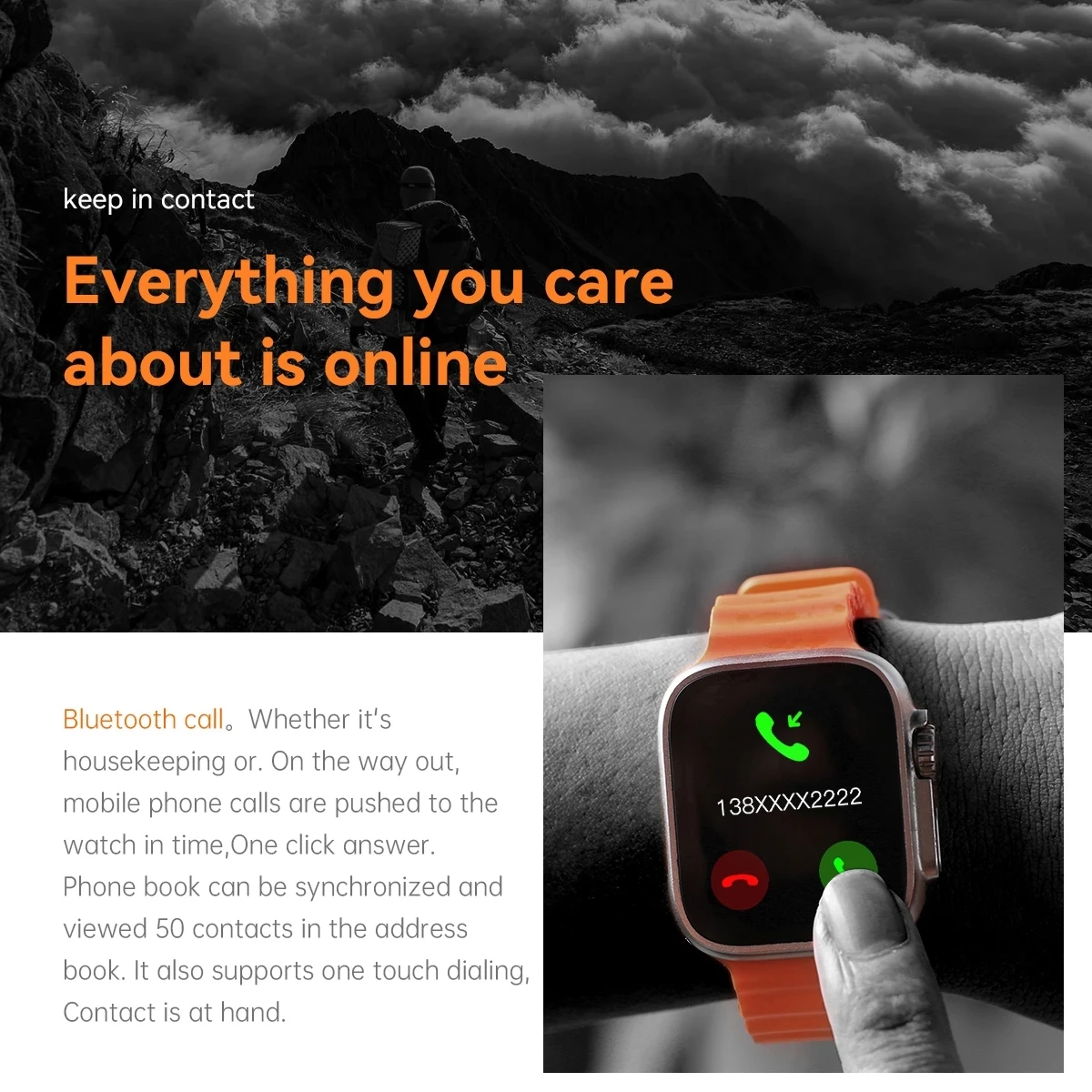 ð Ʈ 8 ׻ ÷ Ʈ ġ 2.1 ġ HD ũ   Suger ð  Smartwatch