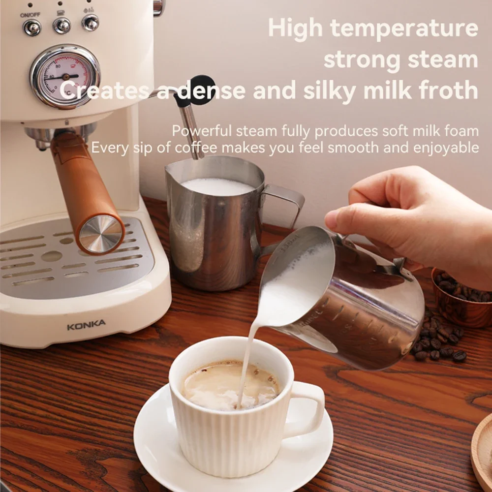 New design Colorful espresso coffee maker & milk froth set coffee