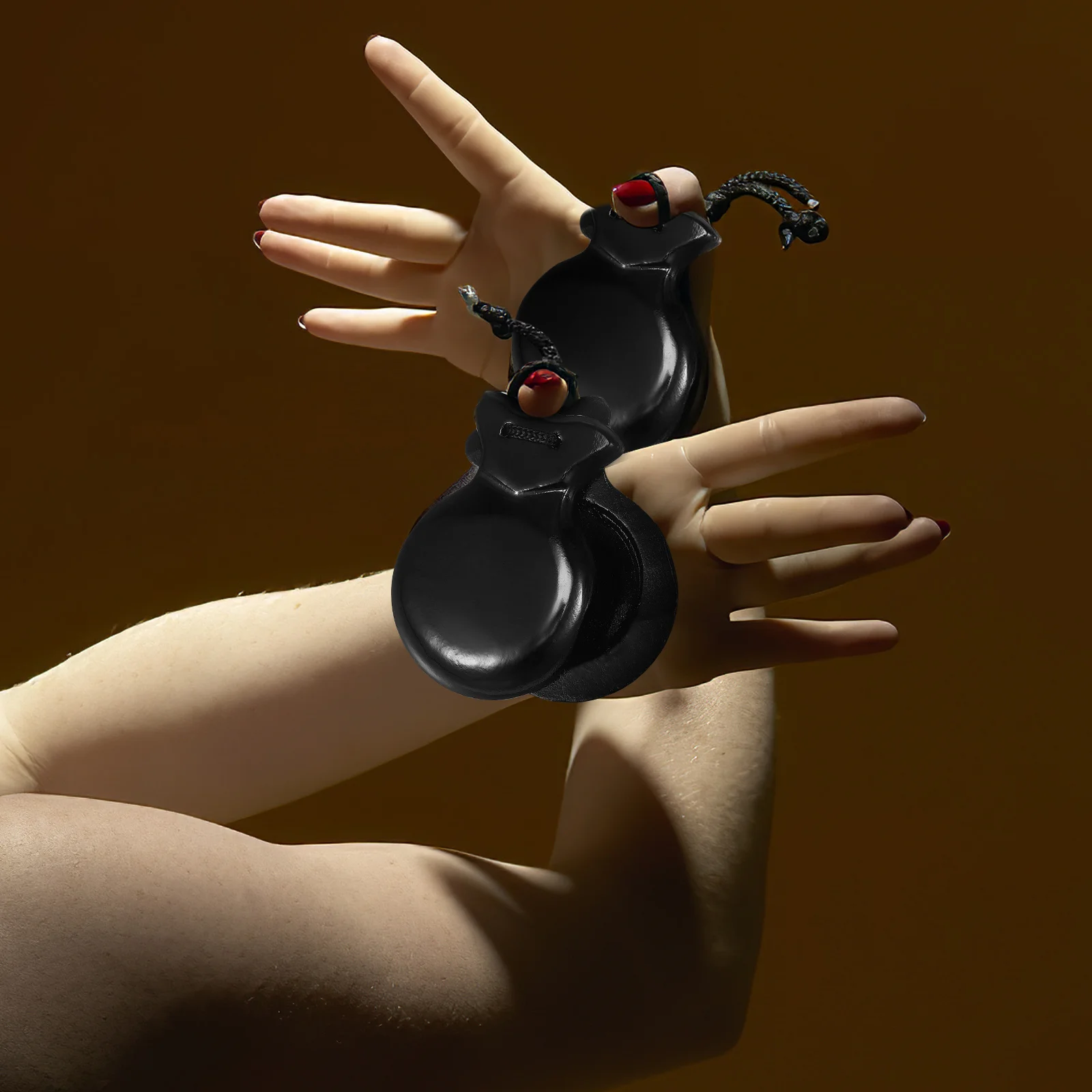 Allegro Wooden Spanish Castanets Black Toddler Adult Toy Music Instruments Percussion flamenco castanets