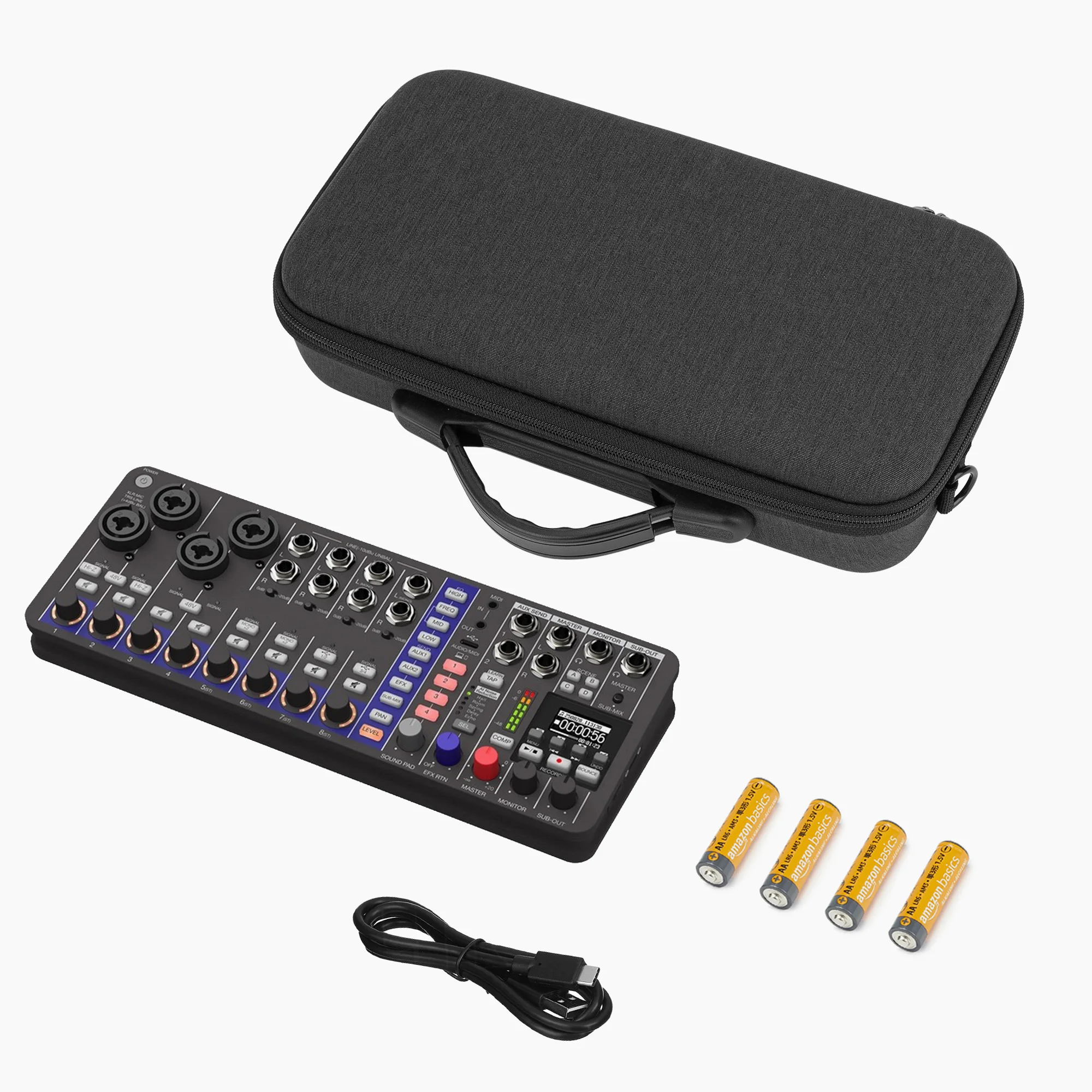GEEKRIA Draagtas voor audio-interface, compatibel met Zoom LiveTrak