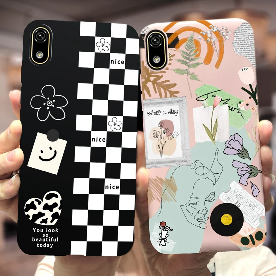 Stylish Painted Silicone Soft TPU Phone Case - Protective Back Cover Bumper
