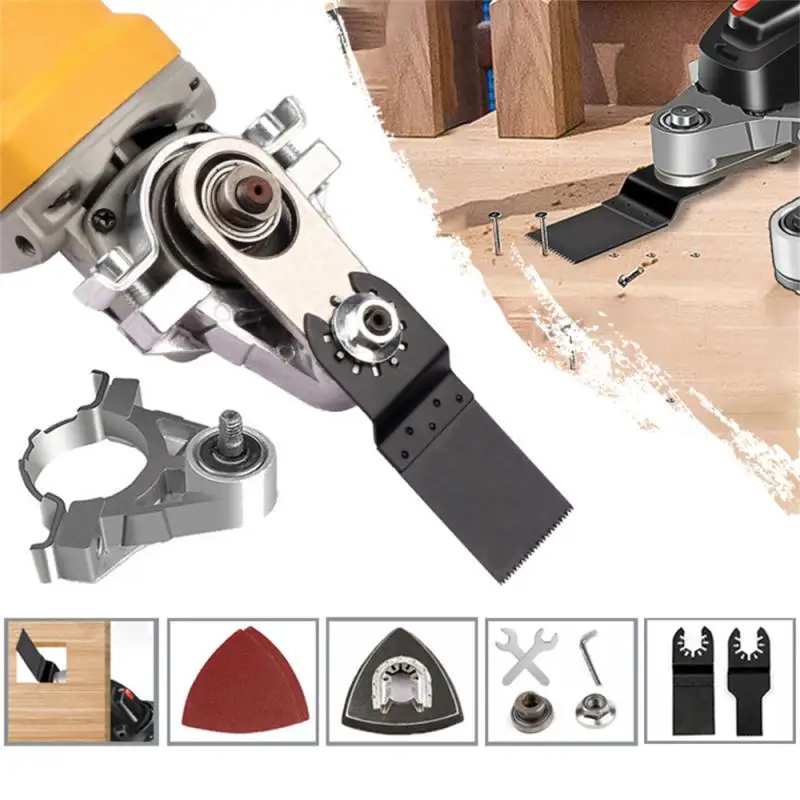 1~5PCS Angle Grinder Modified Oscillating Tool，Renovator Saw Slotting Machine Multifunction Power Woodworking Tool With Trimmer 5