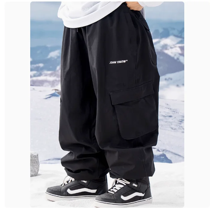 Ski Pants John Snow 3L Loose Snowboard Wear Waterproof Windproof Warm Snow Trousers Women Men Jumpsuit Winter Outdoor Skiing Pants