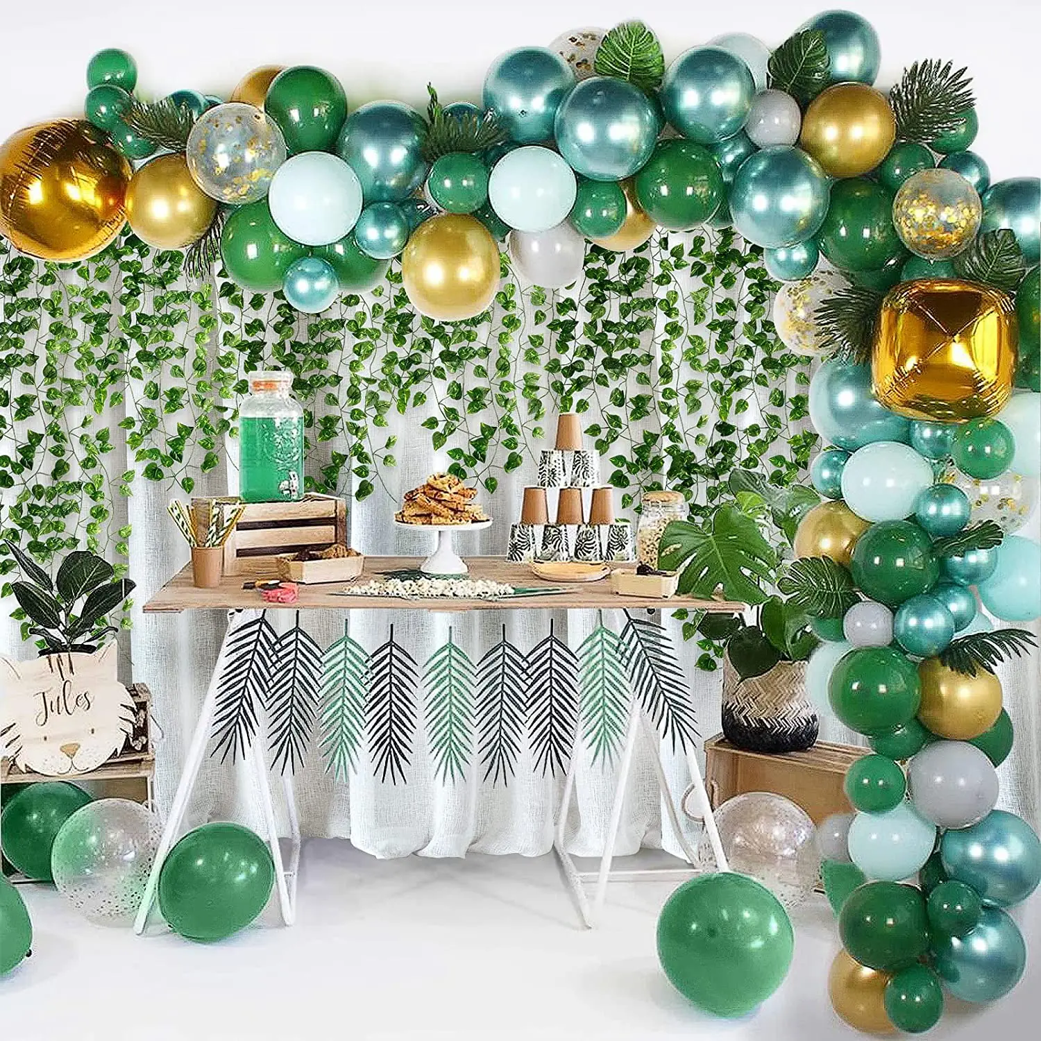 1/3/6/12pcs Realistic Artificial Ivy Leaves Garland Artificial Plants & Greenery for Weddings Parties Home Decor