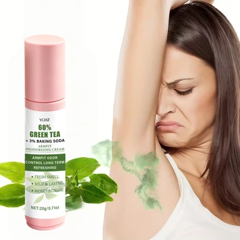 Underarm Deodorant—Contains 60% Green Tea—Effectively Controls Underarm Odor, Provides Long-Lasting Freshness, and Nourishes the Skin—Hygienic and Gentle, Suitable for Both Men and Women 1