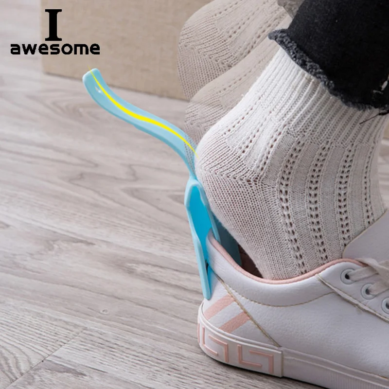 

New No Bending Lazy Shoe Horn Unisex Shoes Wear Helper Colorful Shoehorn Easy On And Off Shoe Sturdy Slip Aid Shoe Acessories