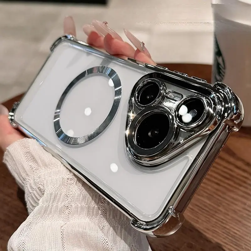 Transparent Acrylic Magnetic Case with Built-in Lens Film