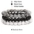 3pcs/set 8mm Natural Stone Beads Bracelet Set Pink Zebra Rhodonite ...