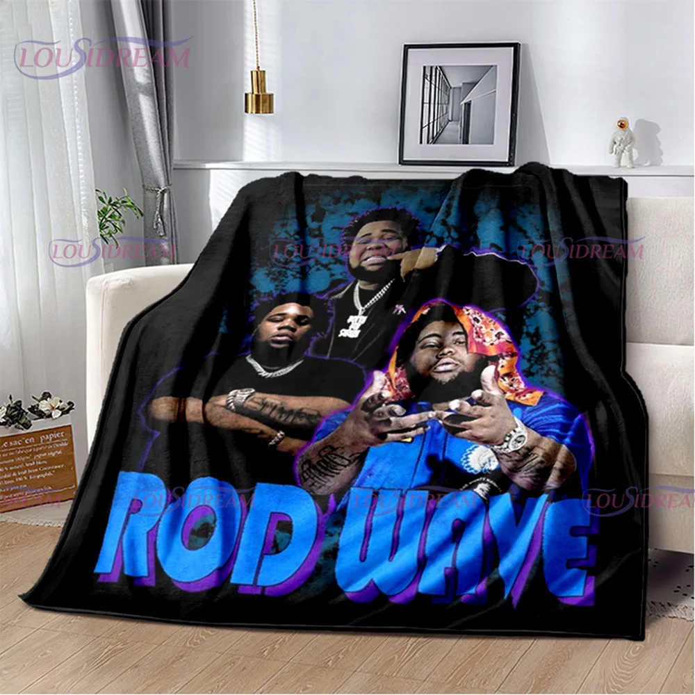

Hip Hop Rapper Blanket Rod Wave Flannel Blanket Soft Warm Throw Bedroom Decor Napping Couch Sofa Bed Chair Cover for Boys Girls