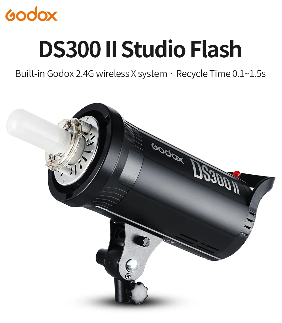 Godox DS400II Studio Flash Light 400W GN76 Bowens Mount Strobe Lamp Head Lighti