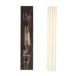 Versatile Brass Rods for DIY Military Model Building (6pcs 1.5MM)